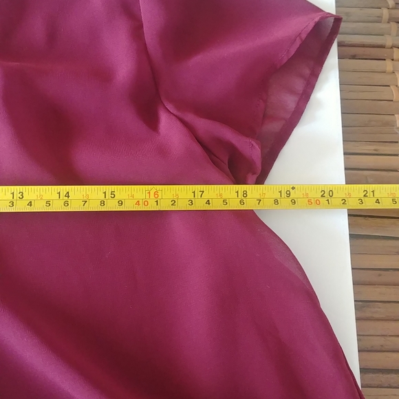 Monteau Ladies Sheer Short Sleeve Top - Picture 6 of 10